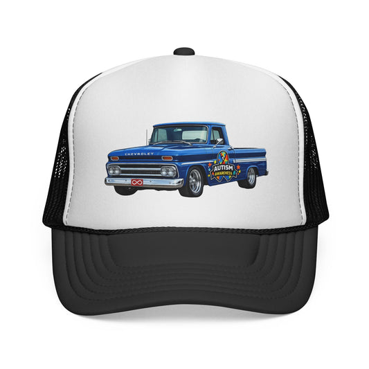 Tim’s Truck- Vintage Blue Pickup Trucker Cap — Classic Retro Truck Mesh Hat