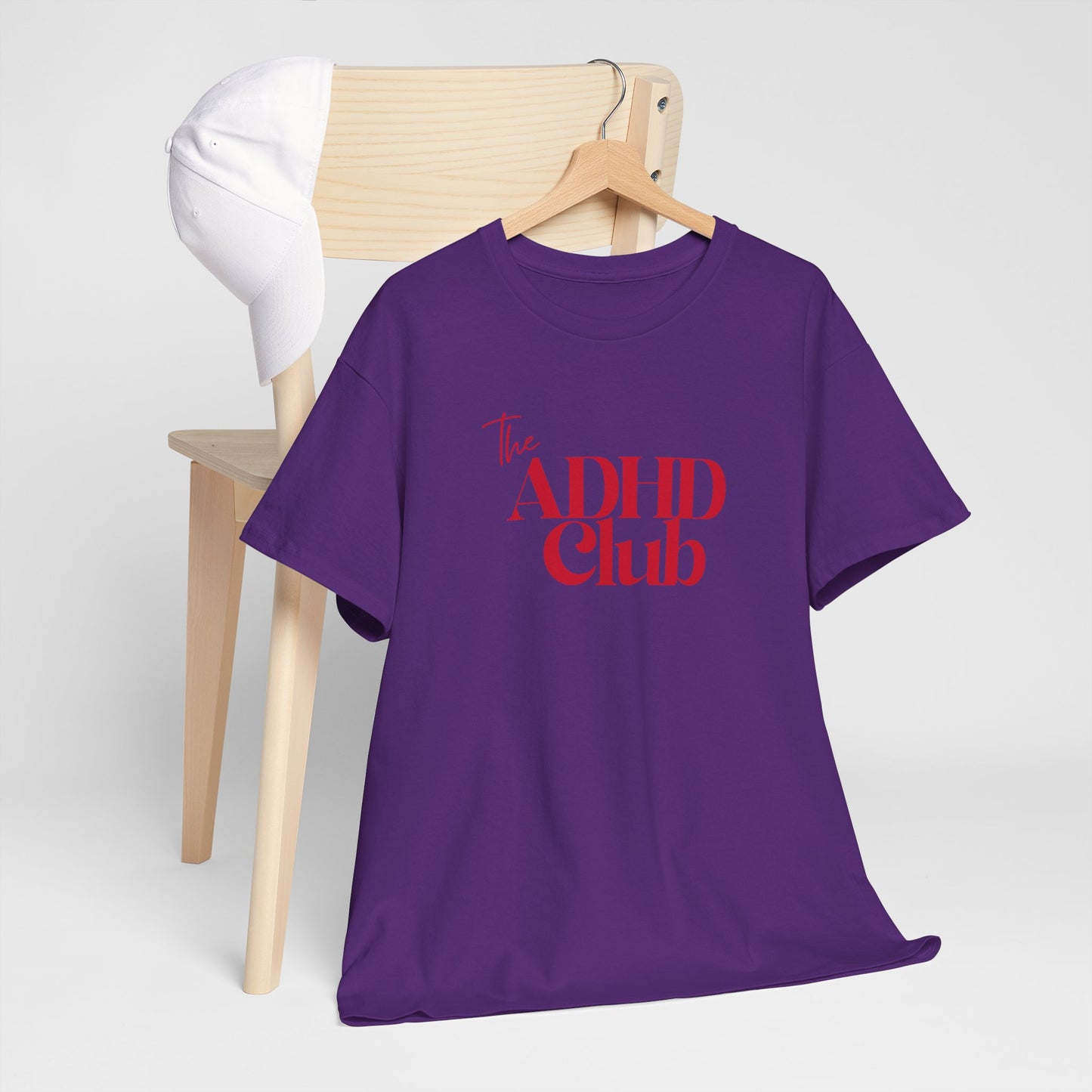 ADHD Club Unisex Heavy Cotton Tee - Comfortable & Supportive T-Shirt