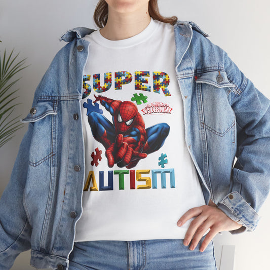 Autism Awareness T-Shirt — "Super Autism" Colorful Puzzle Design