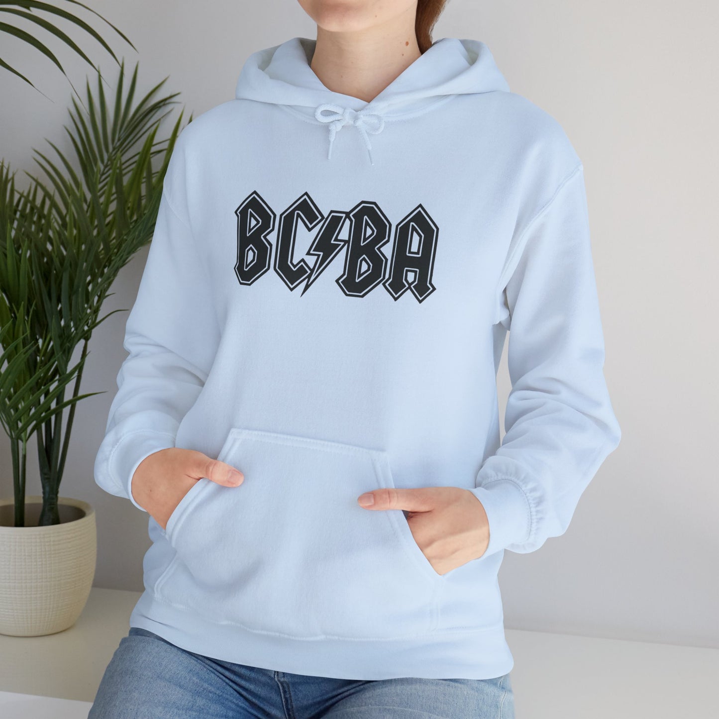 BCBA Lightning Logo Hoodie — Retro Rock Graphic Pullover