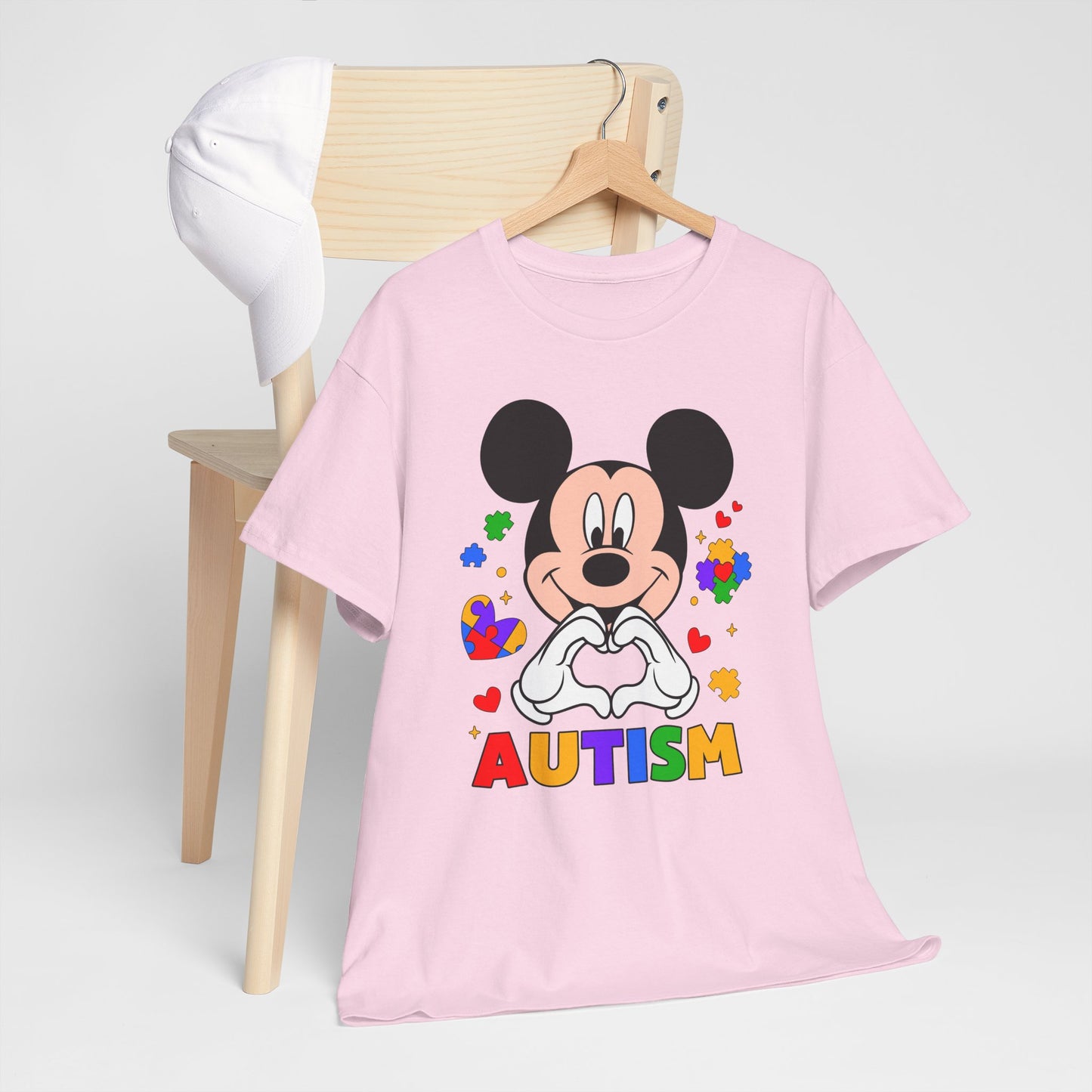 Autism Awareness T-Shirt — Colorful Puzzle Heart Design