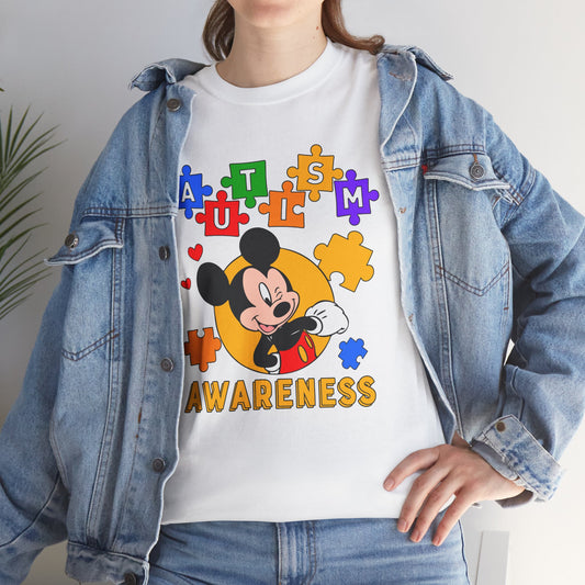 Autism Awareness Puzzle Tee — Cute Character Design