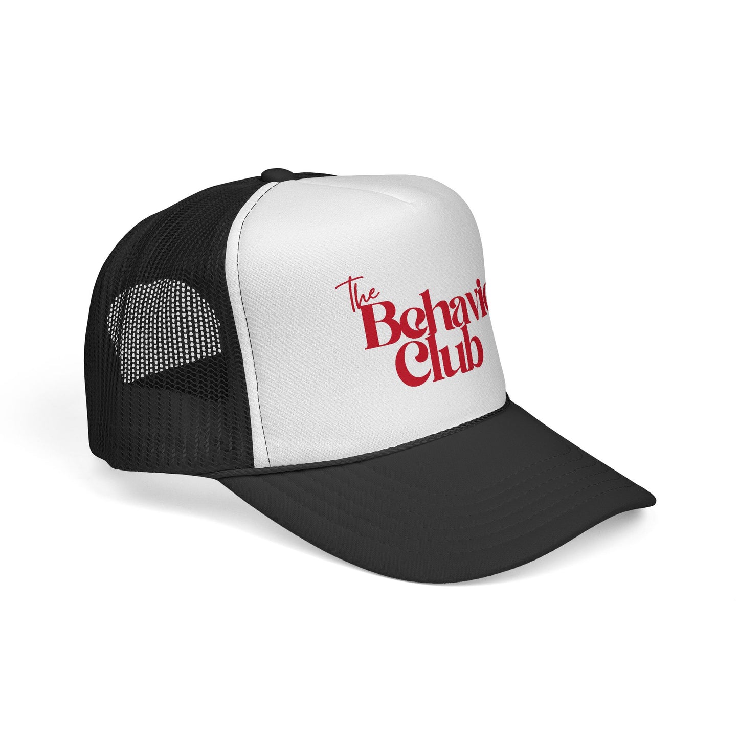 Trucker Hat — "The Behavior Club" Retro Logo Mesh Cap