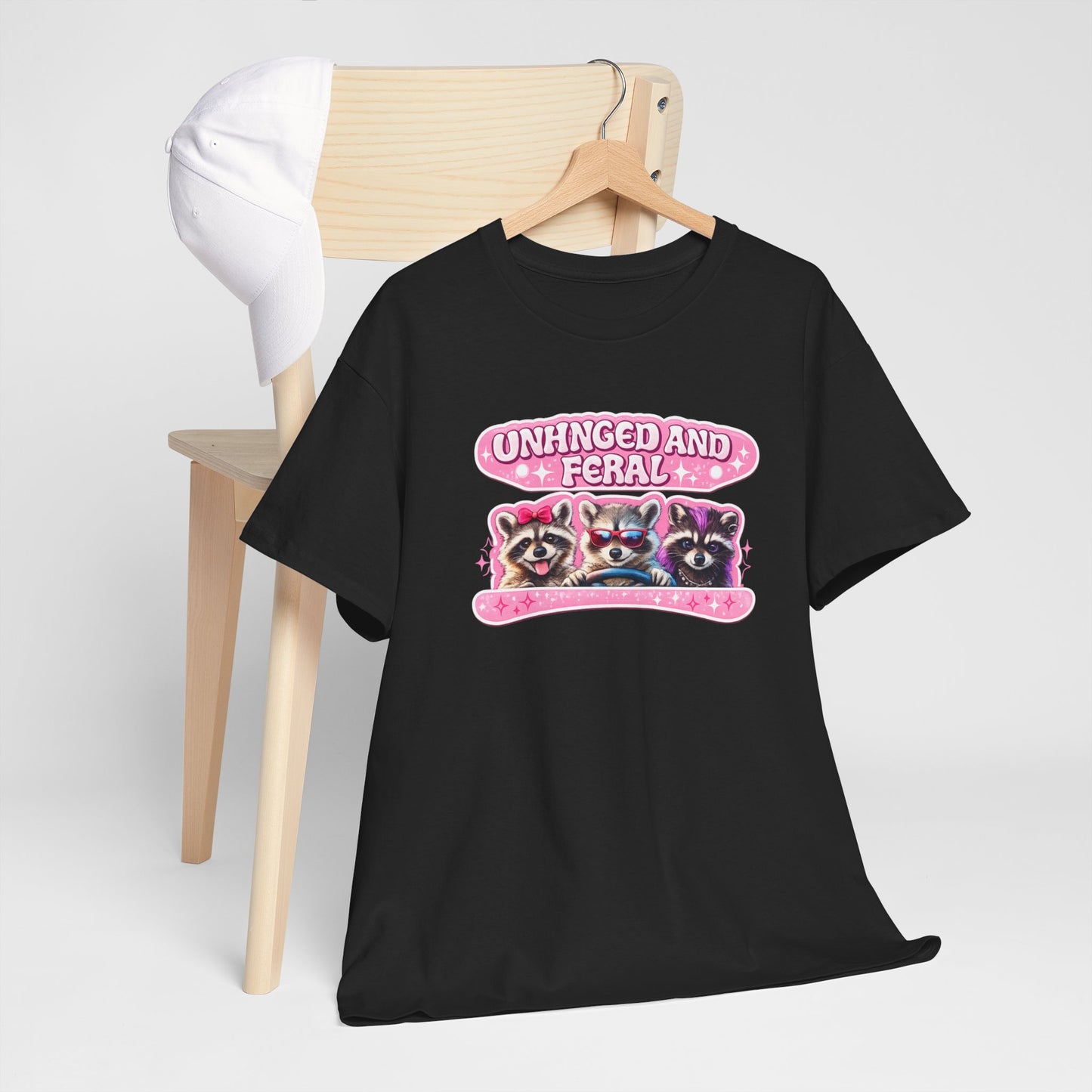 Unhinged and Feral Raccoon Tee