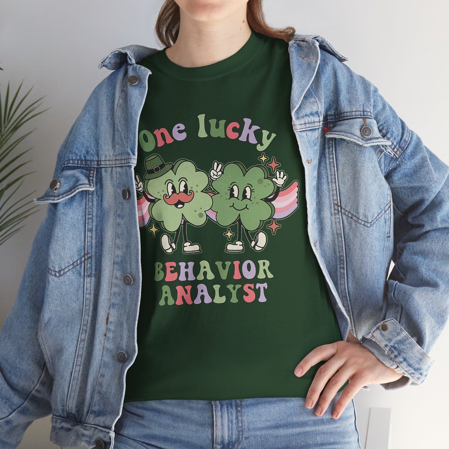 One Lucky Behavior Analyst T-Shirt — St. Patrick’s Day Shamrock ABA Shirt