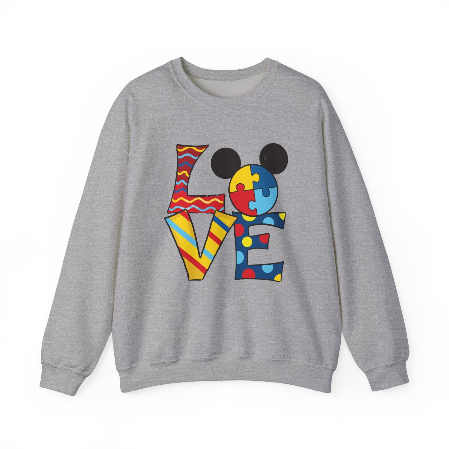 Autism Awareness LOVE Crewneck Sweatshirt