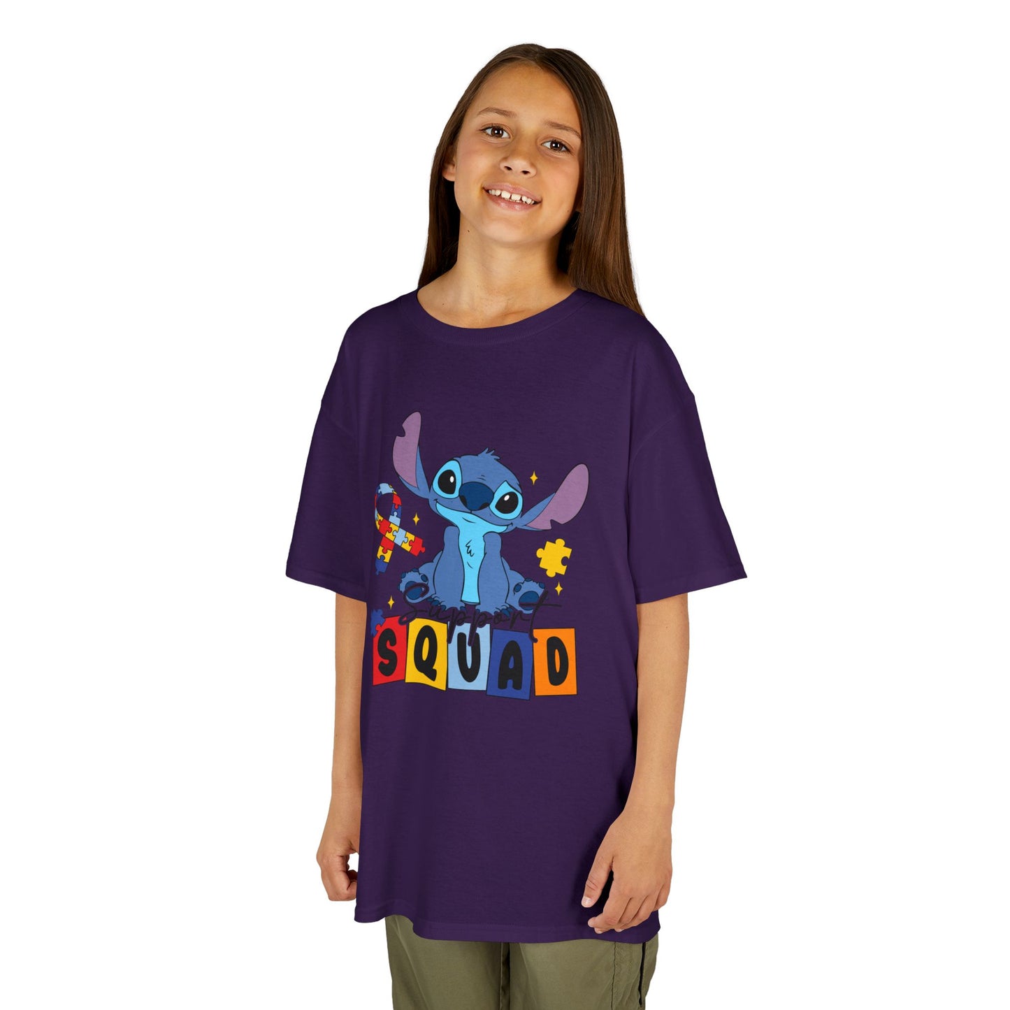 Kids Tee — Cute Stitch 'Squad' Graphic Shirt for Disney Fans