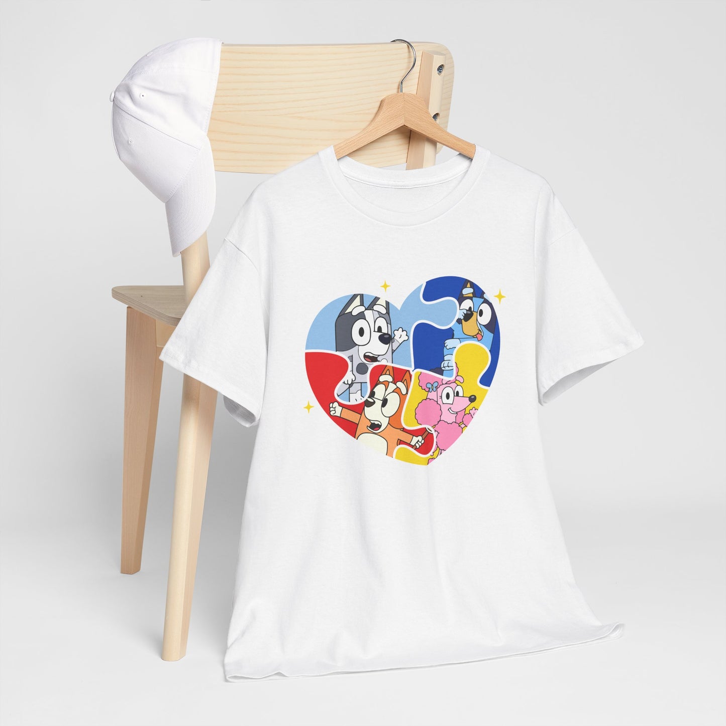 Cartoon Heart Characters T-Shirt — Cute Colorful Kids’ Graphic Tee