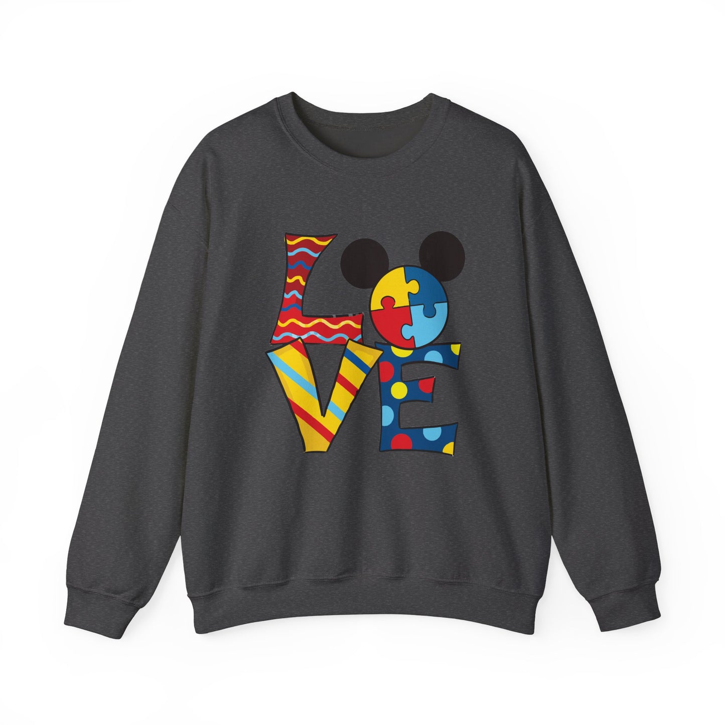 Autism Awareness LOVE Crewneck Sweatshirt