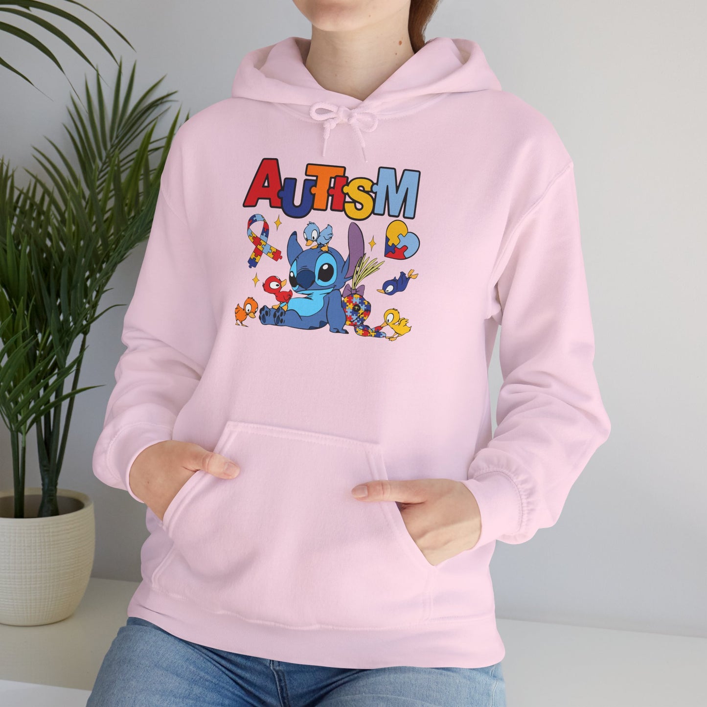 Autism Awareness Hoodie — Colorful Puzzle Heart Support Design
