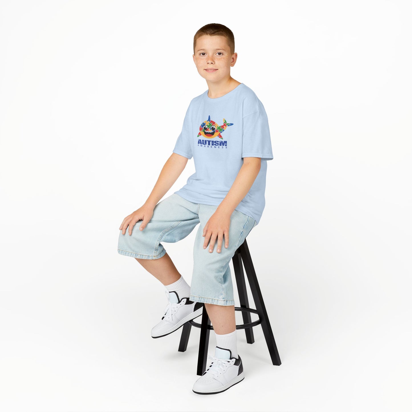 Kids Tee Baby Shark Autism Awareness Shirt