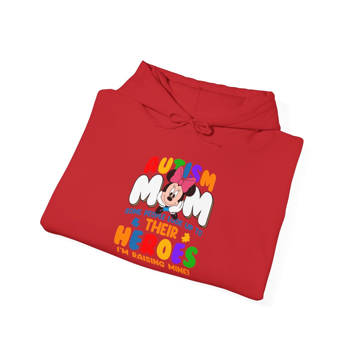 Autism Mom Hoodie - Proud Parent Support Sweatshirt (I’m Raising Heroes)