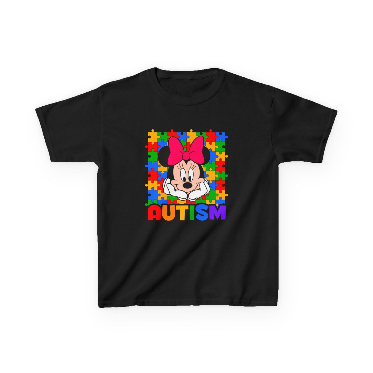 Kids Tee — Colorful Puzzle Autism Support Shirt