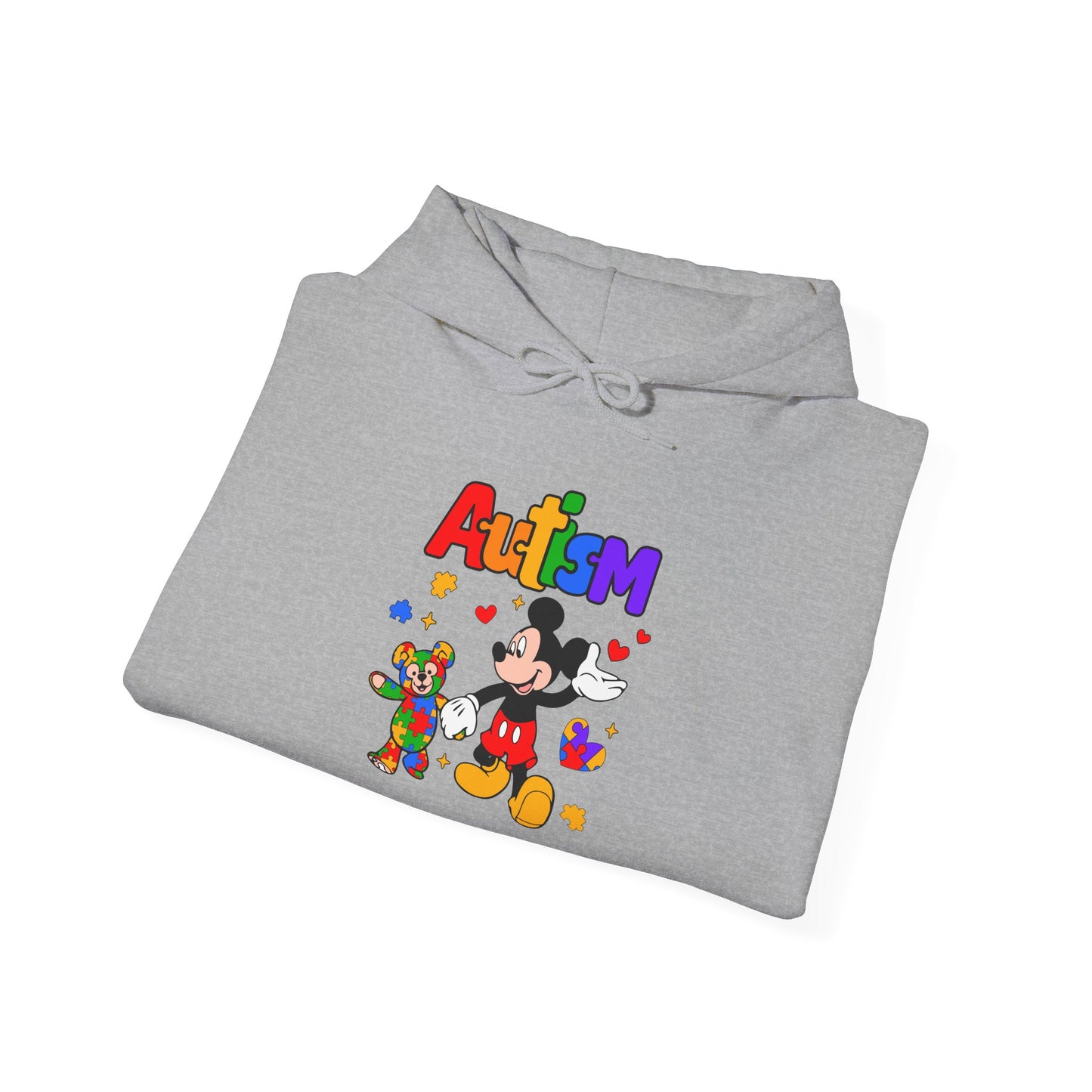 Autism Awareness Hoodie — Colorful Puzzle Heart Design