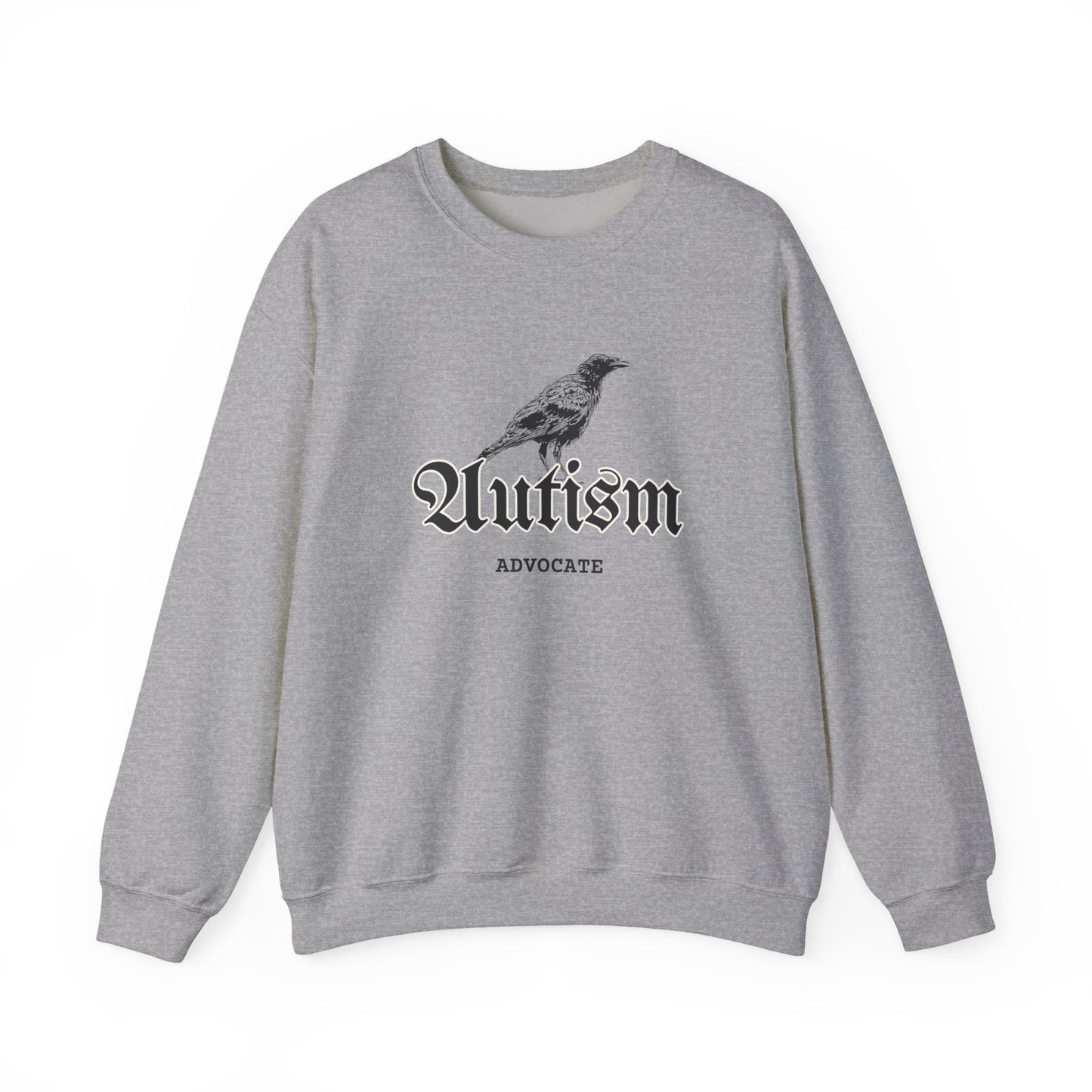 Autism Advocate Crewneck Sweatshirt — Vintage Raven Graphic