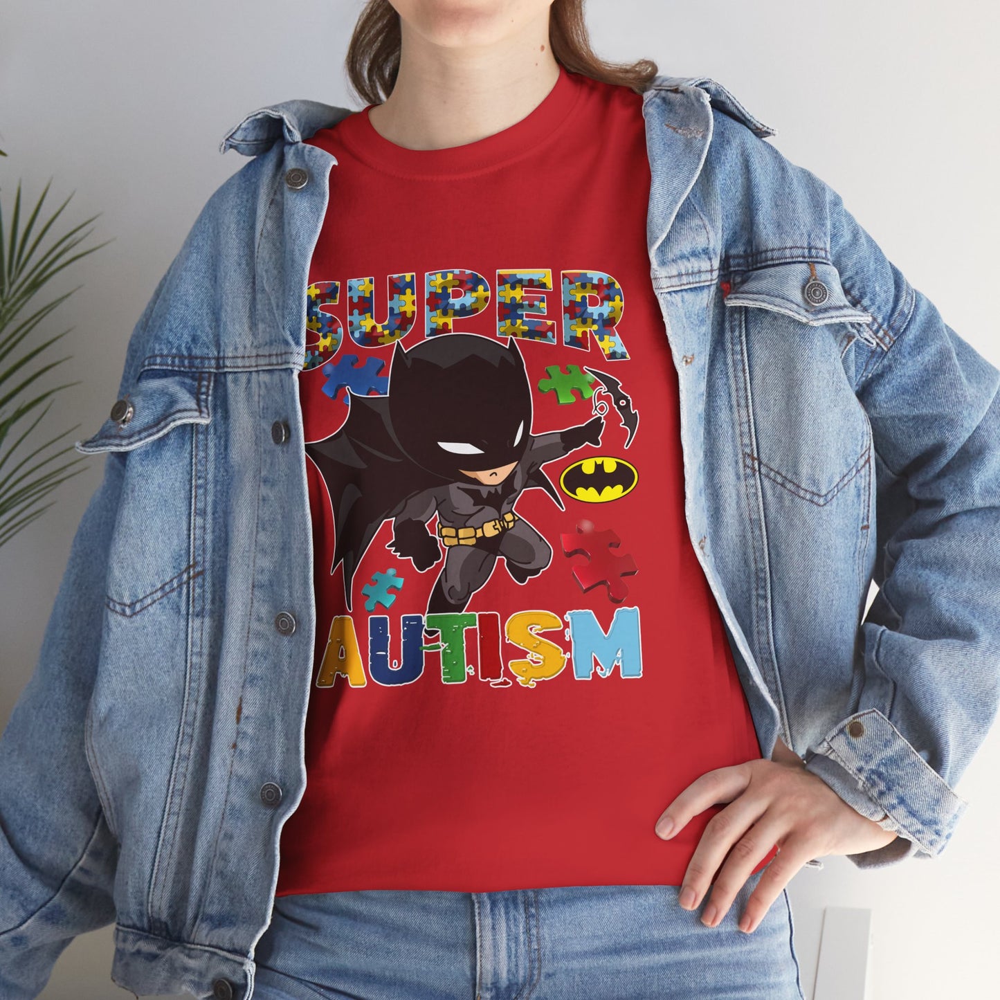 Super Autism T-Shirt — Kids' Puzzle-Heart Hero Tee for Autism Awareness