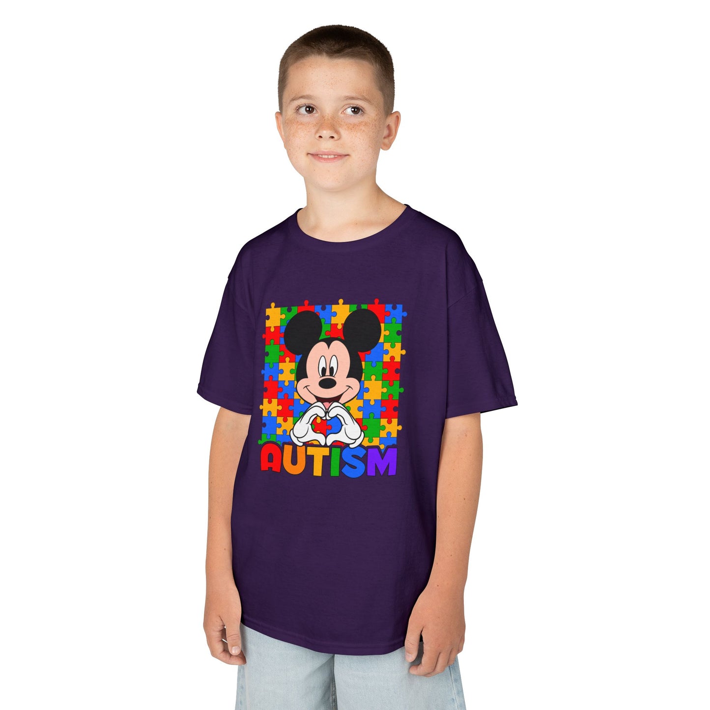 Kids Autism Puzzle Heart T-Shirt