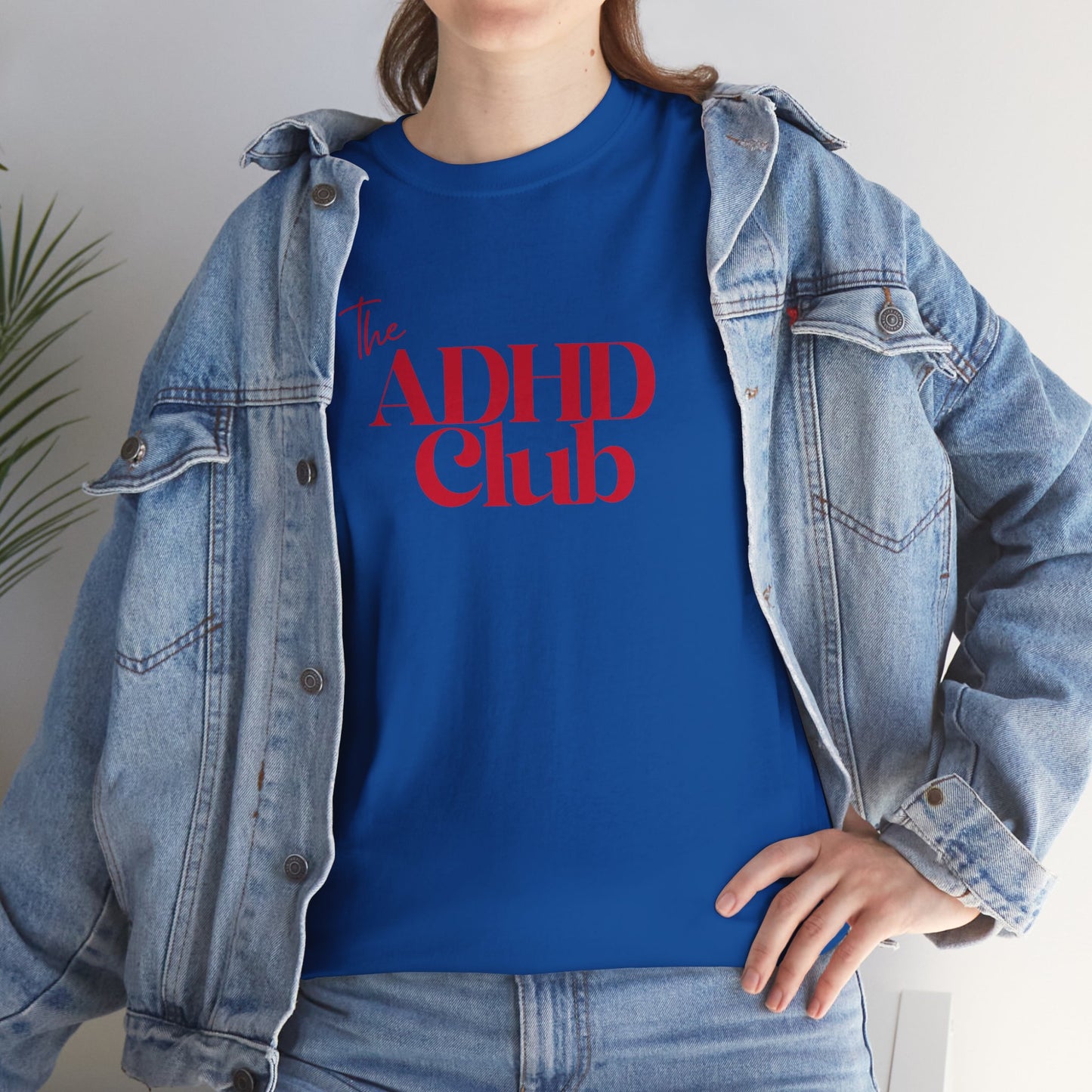 ADHD Club Unisex Heavy Cotton Tee - Comfortable & Supportive T-Shirt