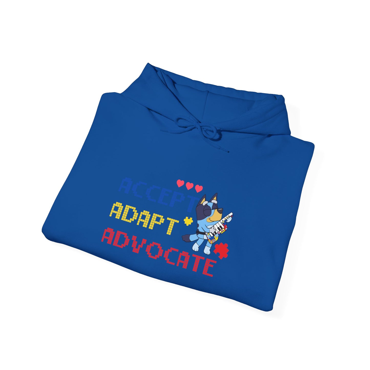 Adopt Advocate Hoodie — "Accept Adapt Advocate" Rescue Dog Paw Print Sweatshirt