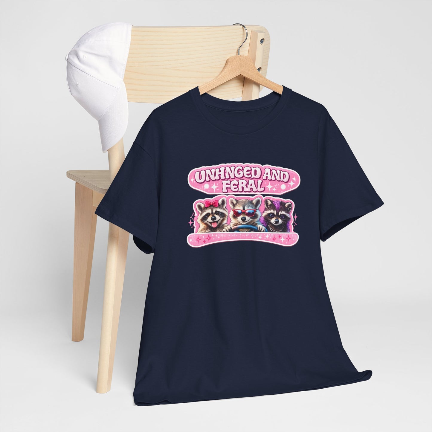 Unhinged and Feral Raccoon Tee