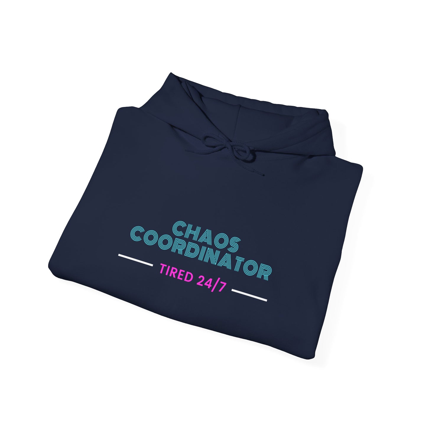Chaos Coordinator Hoodie — Pastel 'Chaos Coordinator' Text Pullover