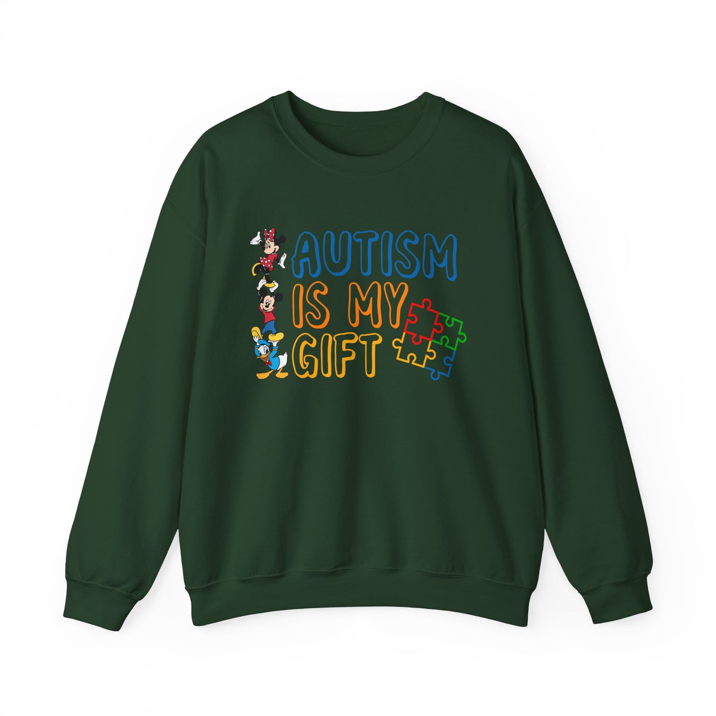 Autism Is My Gift Crewneck Sweatshirt