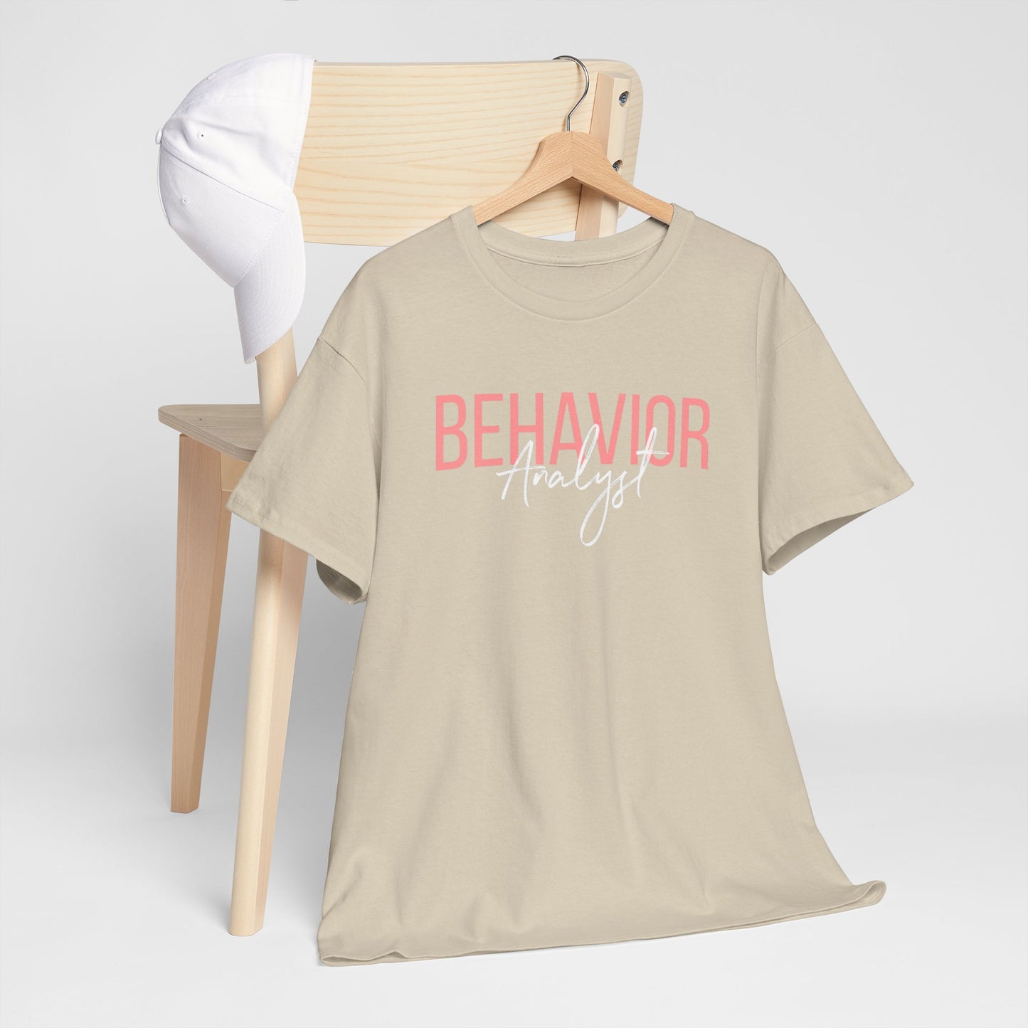 Behavior Analyst Tee — Pink Script Behavioral Science T-Shirt