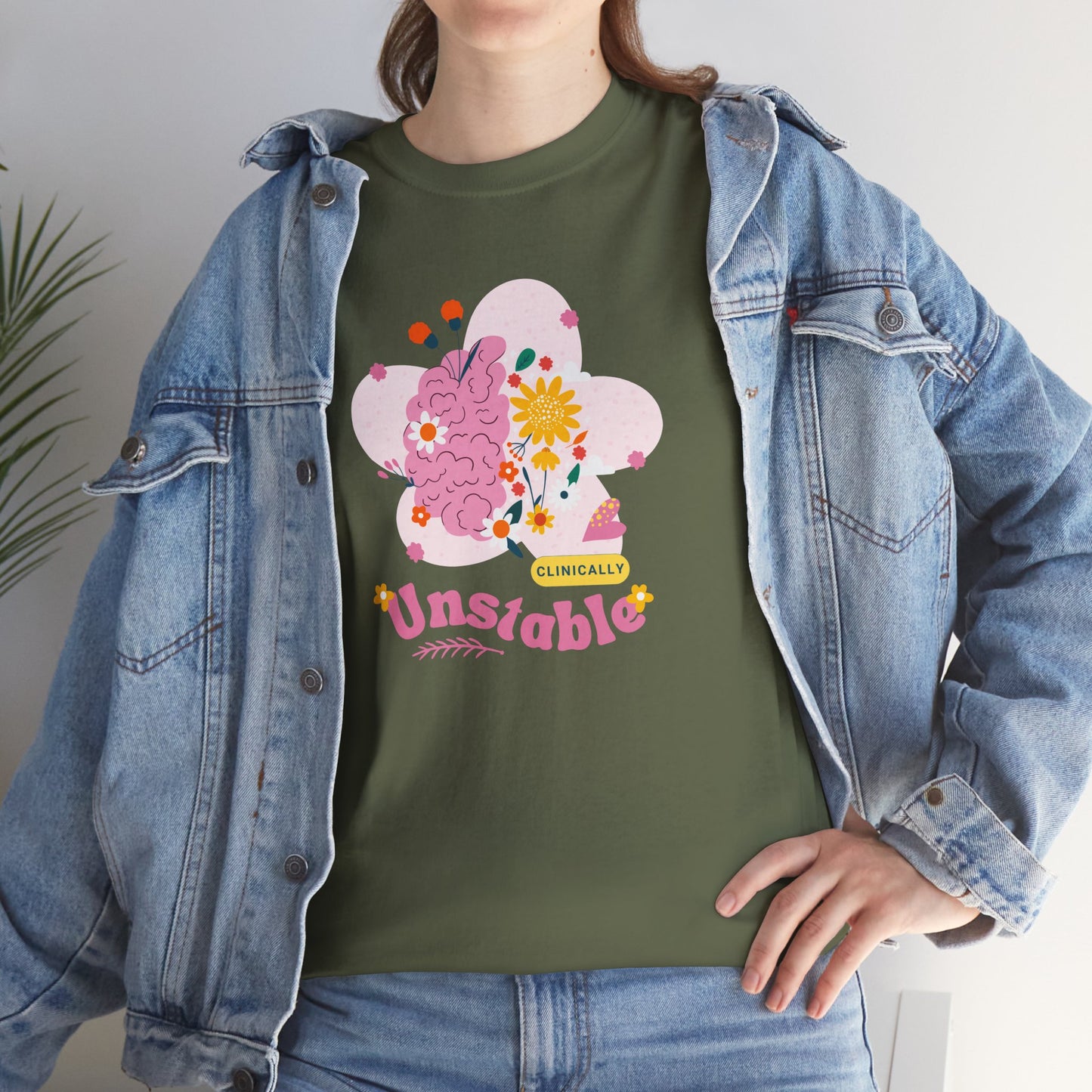 Colorful Unstable Unisex Heavy Cotton Tee - Fun Graphic T-Shirt for Every Occasion