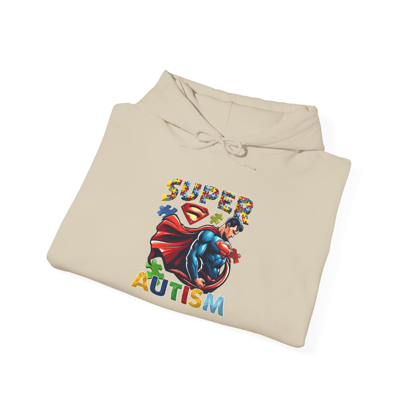 Autism Superhero Hoodie — "Super Autism" Colorful Awareness Pullover