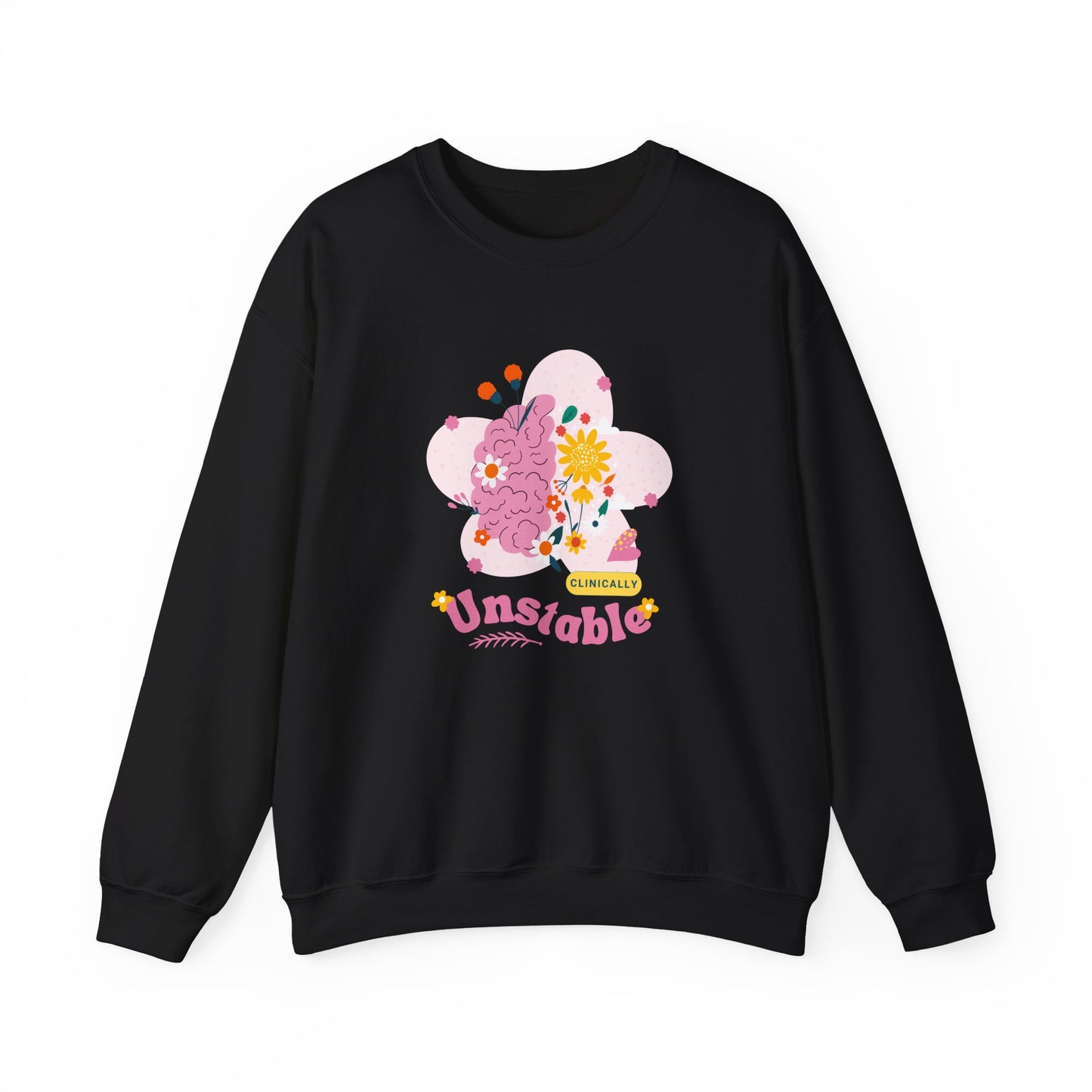 Unstable Floral Brain Crewneck Sweatshirt