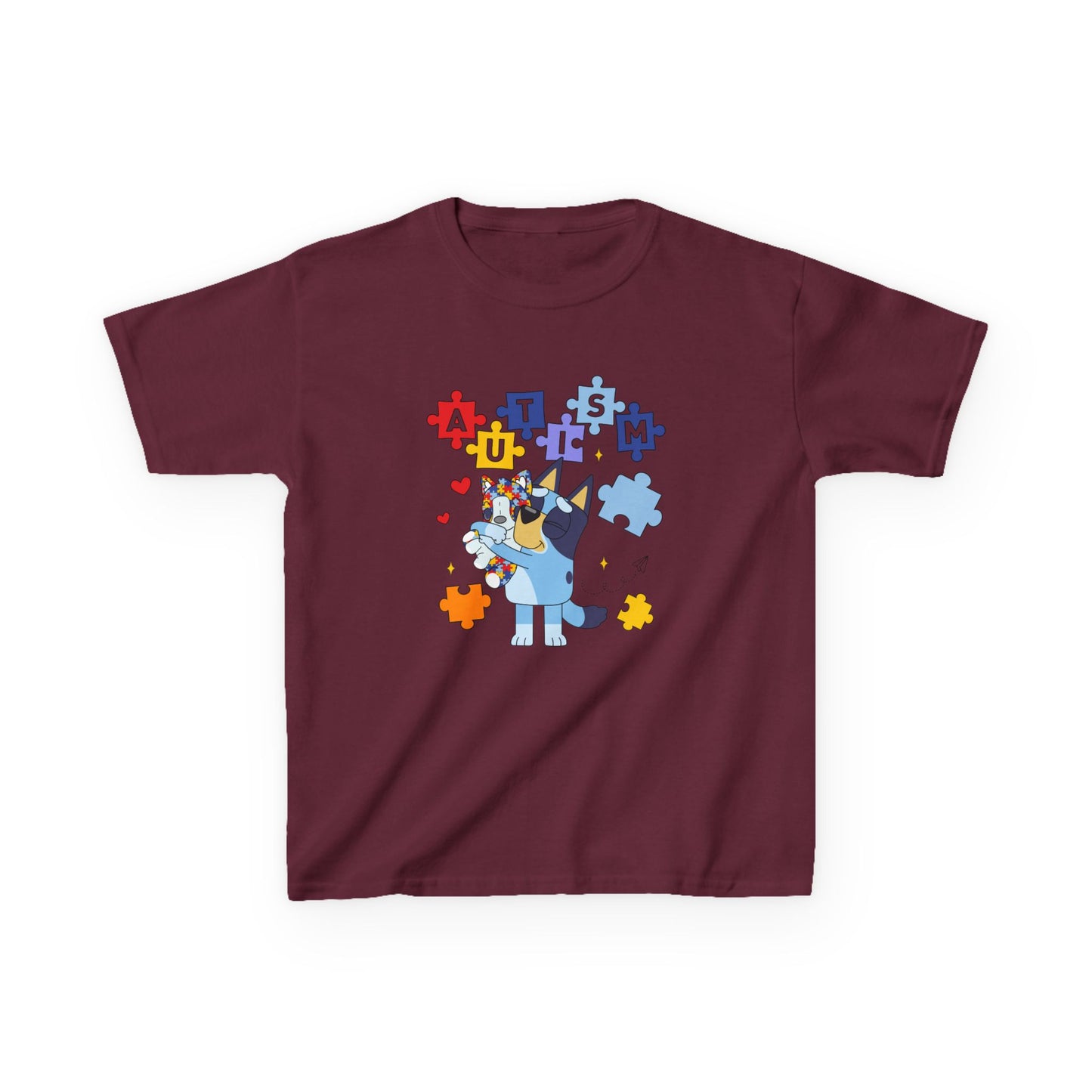 Autism Awareness Kids Tee — Cute Puzzle-Piece Unicorn Design