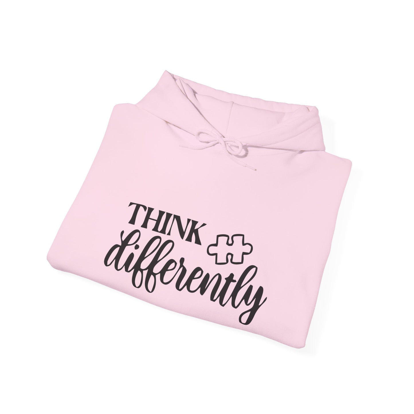 Think Differently Puzzle Piece Hooded Sweatshirt