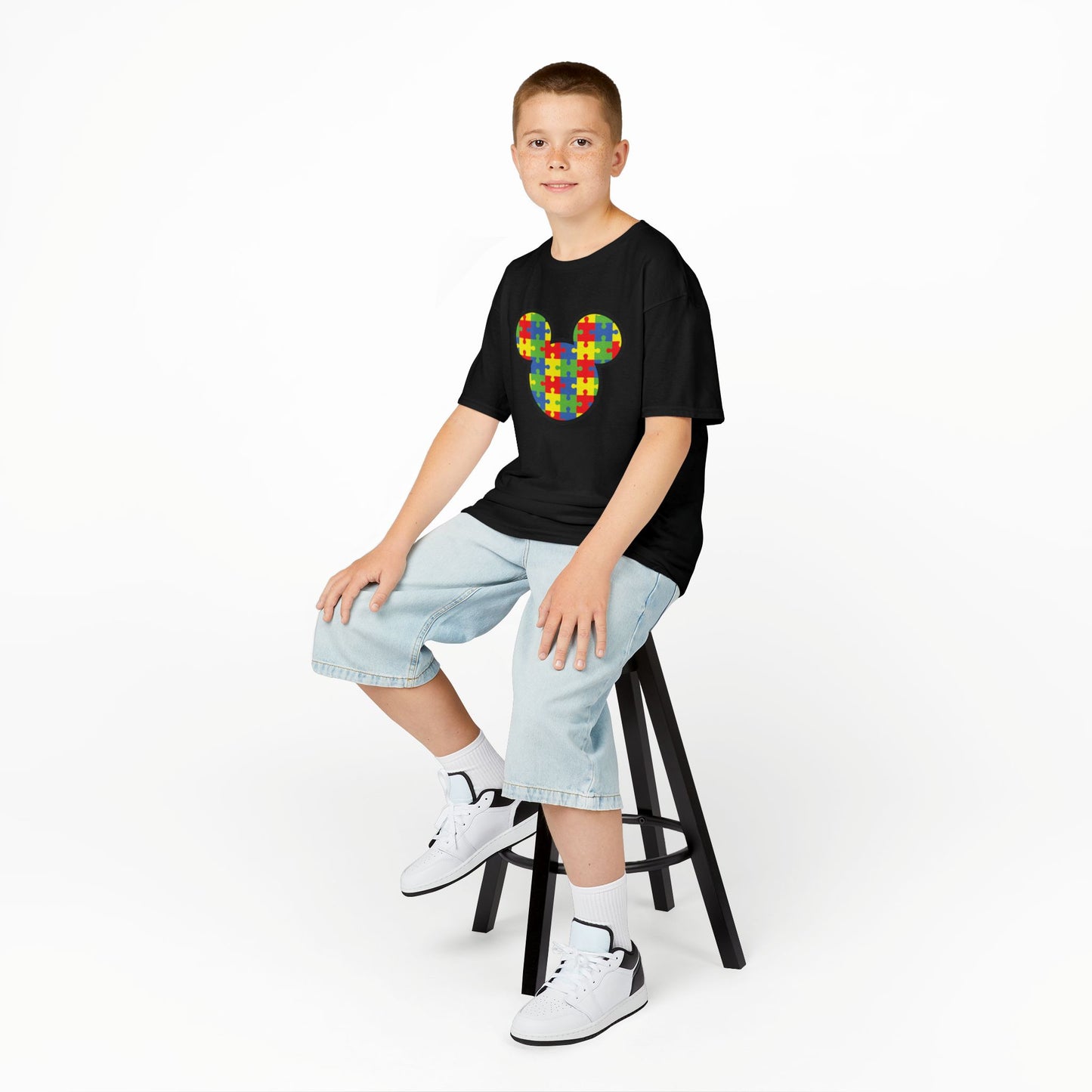Colorful Puzzle Mickey Mouse Kids Tee