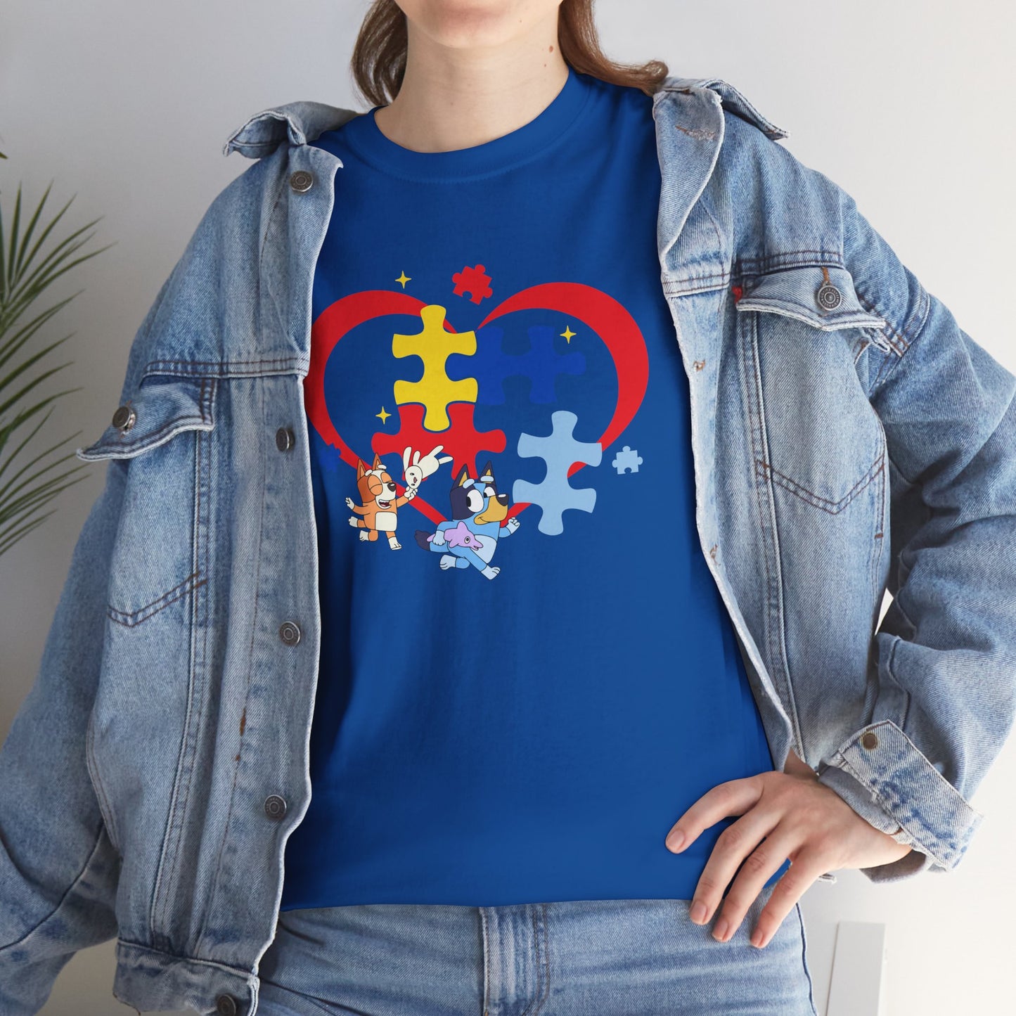 Autism Awareness Heart Puzzle T-Shirt