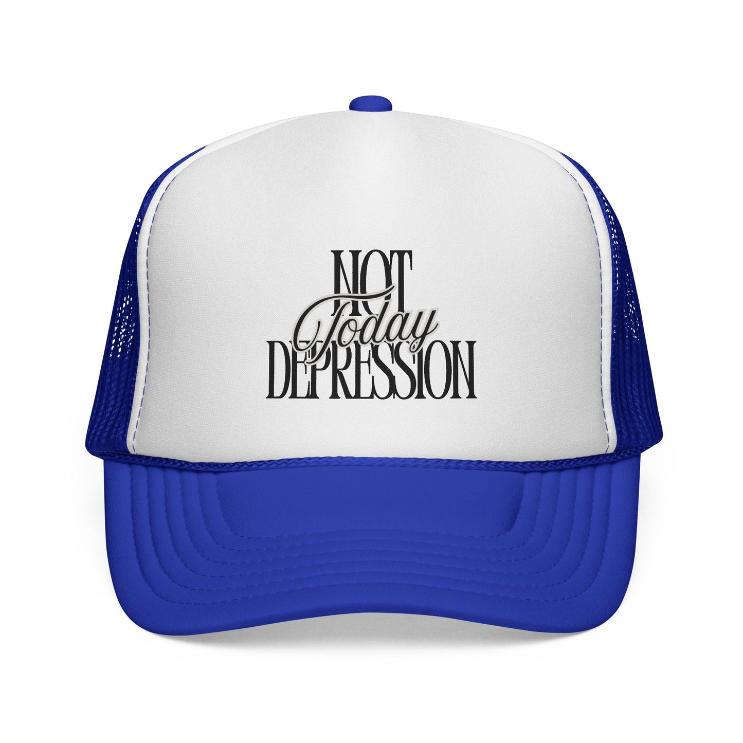 Trucker Cap — "Not Today Depression" Embroidered Mental Health Awareness Hat