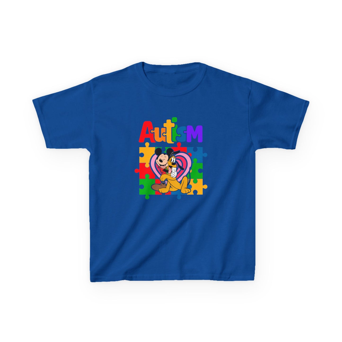 Kids Autism Awareness Puzzle Heart T-Shirt