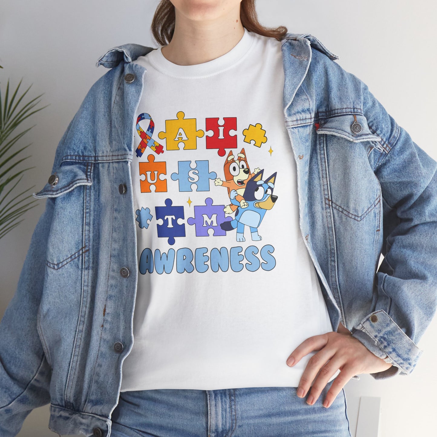 Autism Awareness Puzzle Tee - "I Am Awareness" Support Shirt