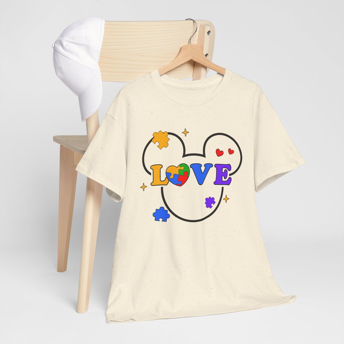 Love Puzzle T‑Shirt — Autism Awareness Heart Tee