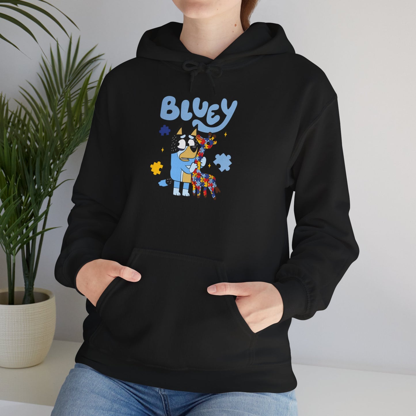 Bluey Cartoon Hoodie — Cute Blue Heeler Kids TV Character Pullover