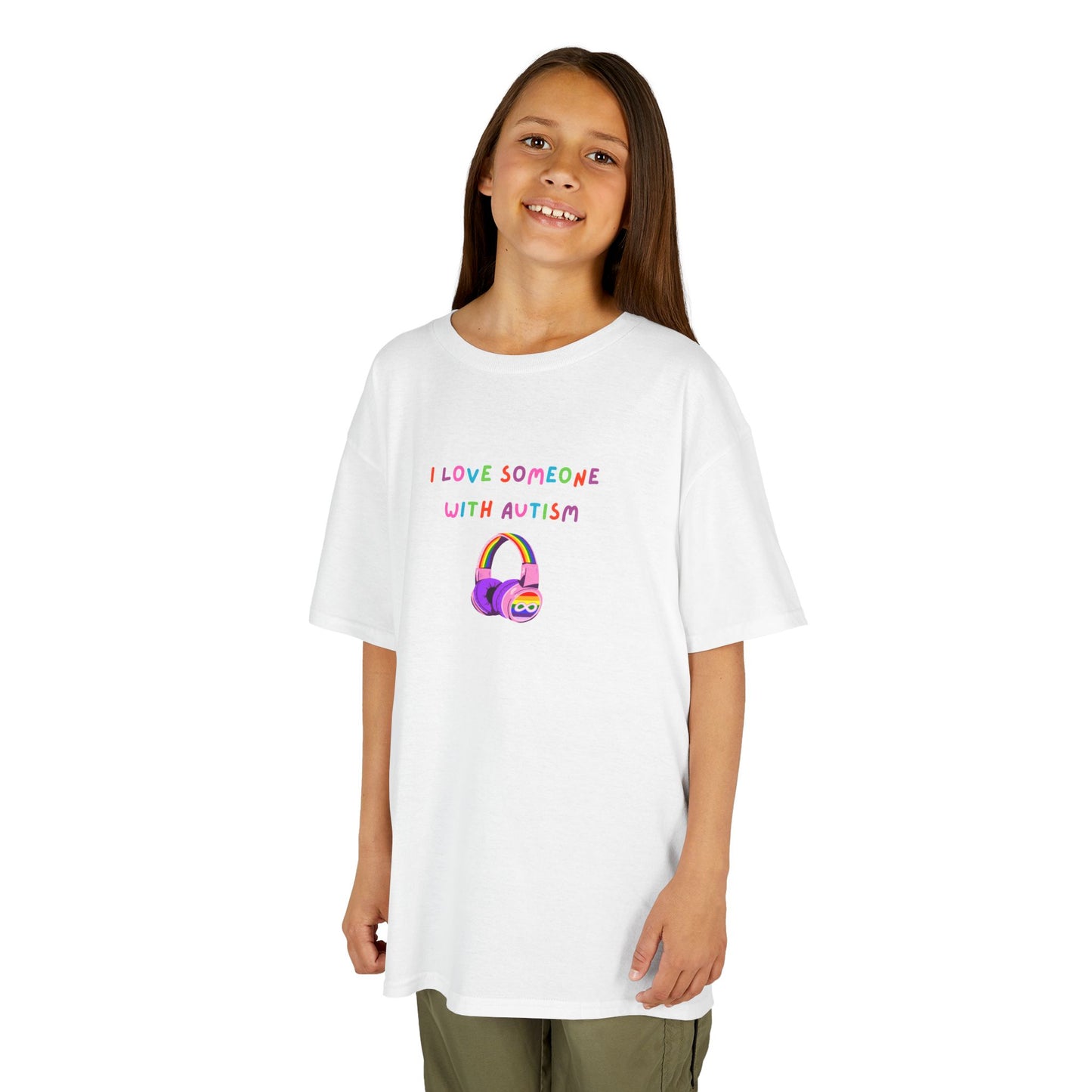Autism Awareness Kids Tee - I Love Someone with Autism