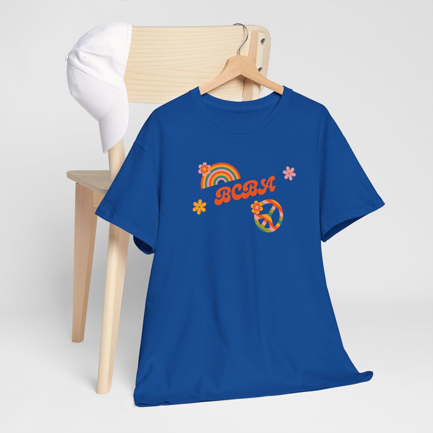 Retro Rainbow Peace Tee, Unisex Cotton T-Shirt, Vintage Graphic Shirt, Festival Wear, Summer Fashion, Gift for Friends