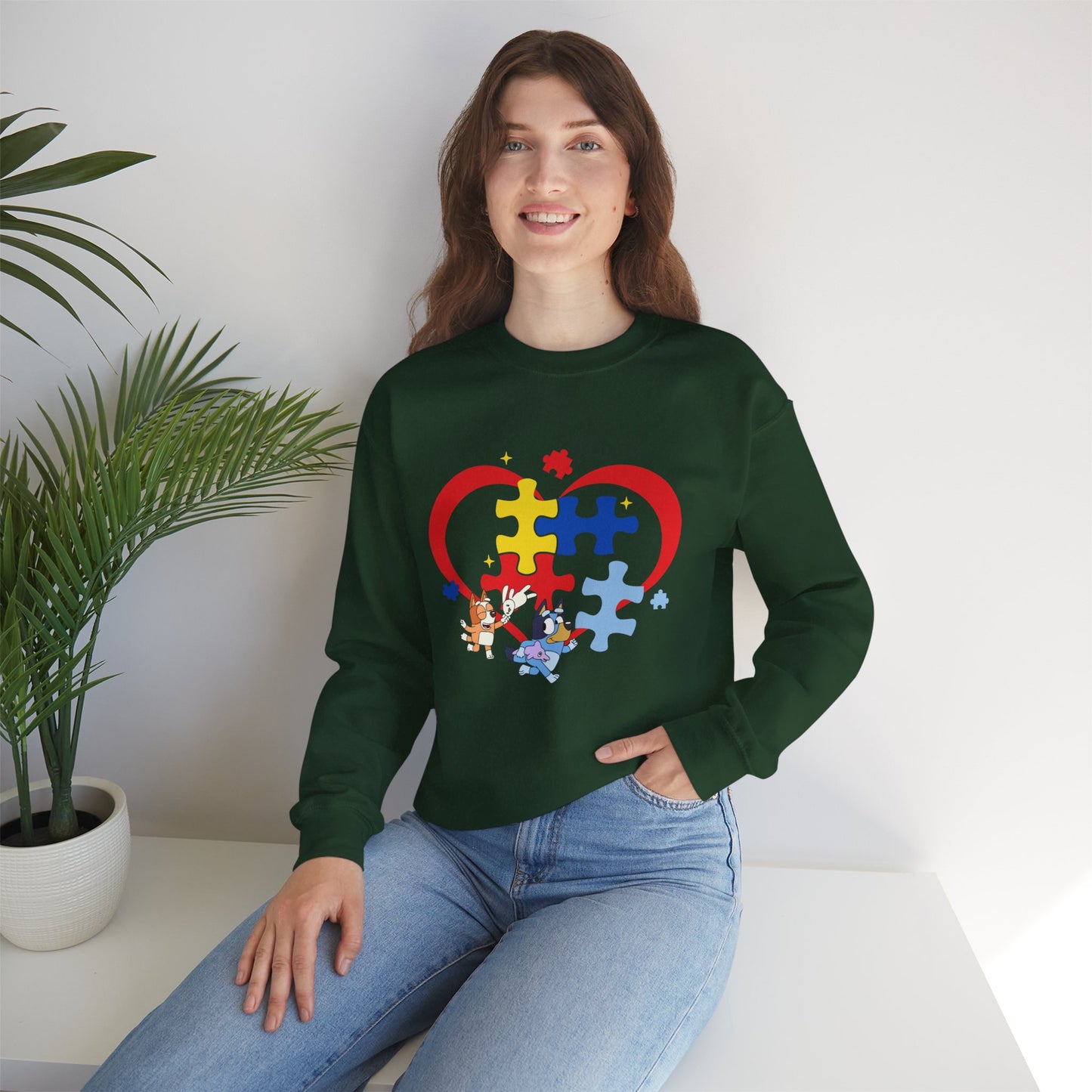 Autism Awareness Puzzle Heart Sweatshirt