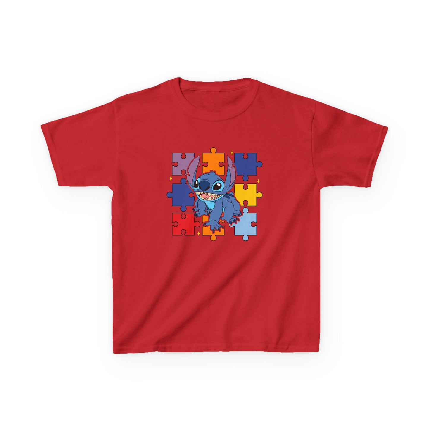 Autism Puzzle Stitch Kids Tee