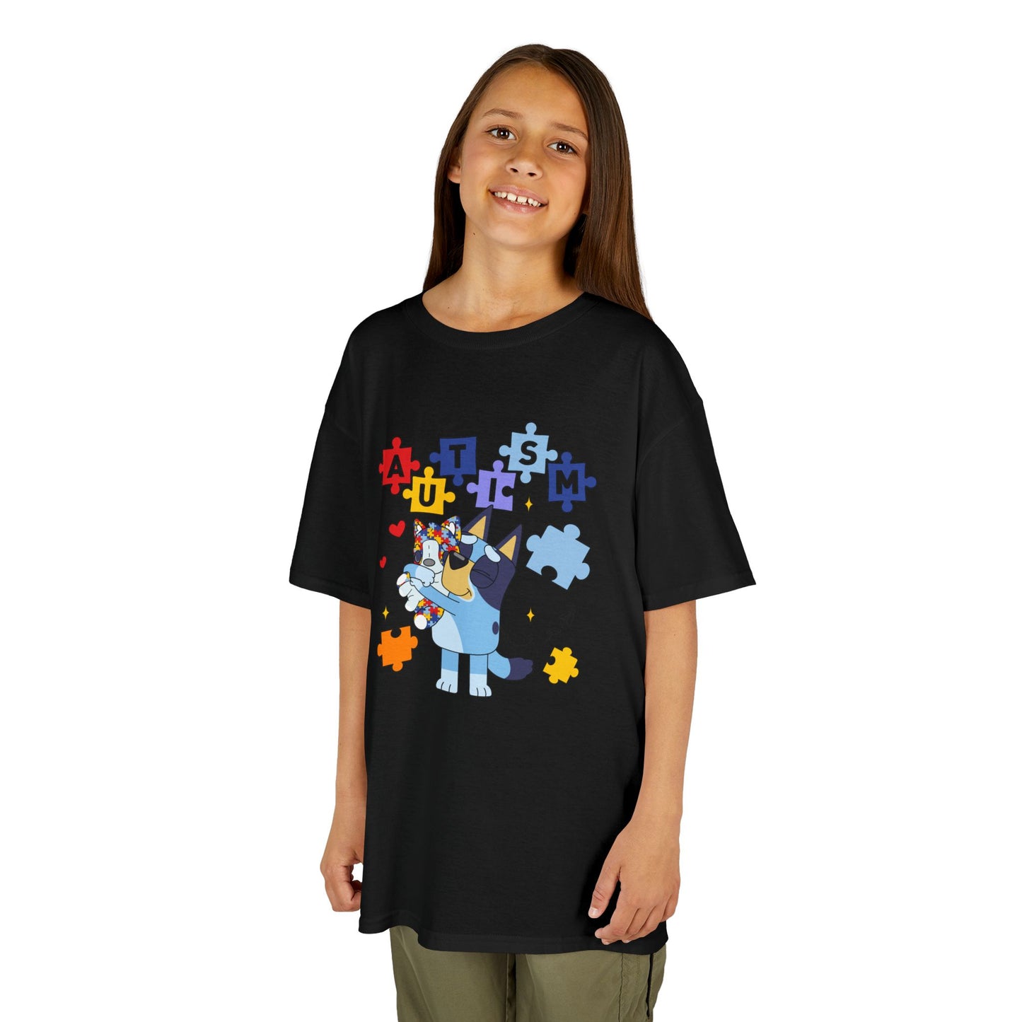 Autism Awareness Kids Tee — Cute Puzzle-Piece Unicorn Design