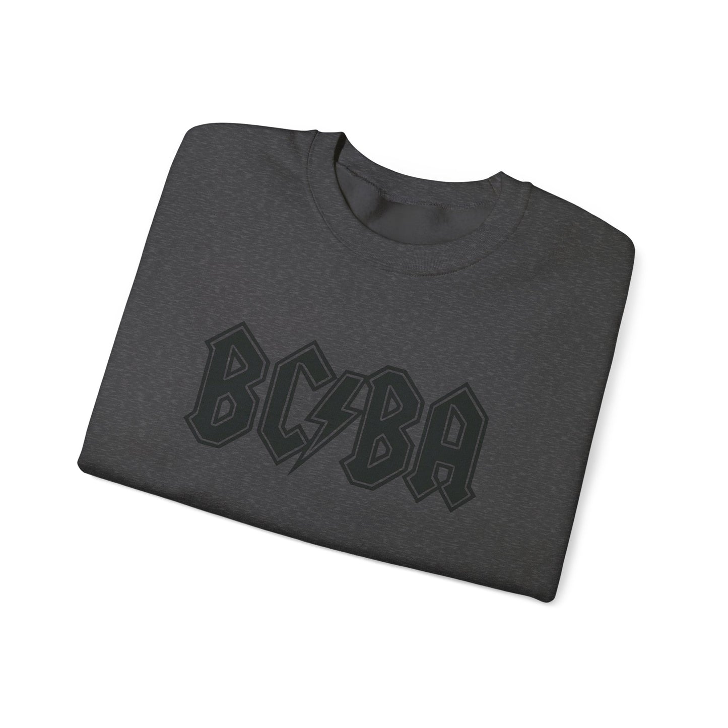 Sweatshirt — BCBA Lightning Logo Crewneck (Rock Band Vintage Style)