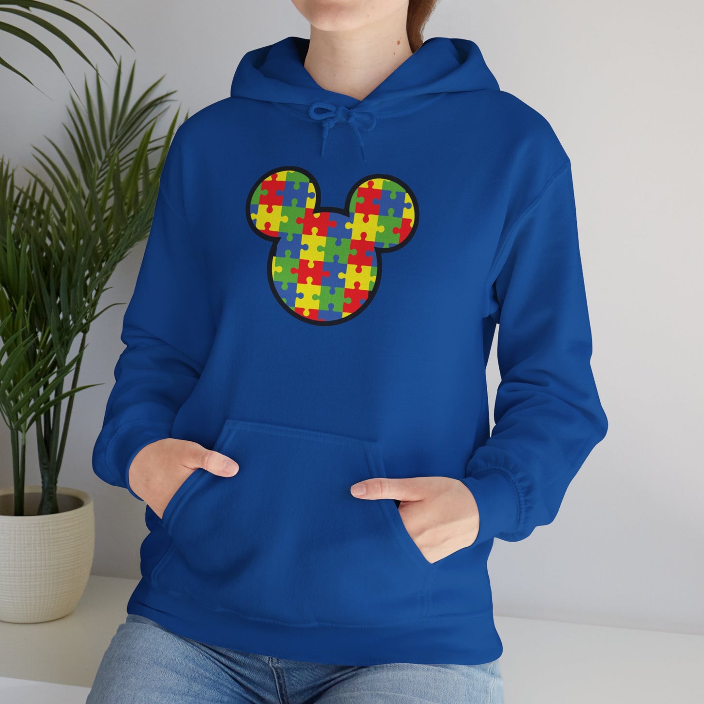 Colorful Puzzle Mickey Hoodie - Unisex Heavy Blend®