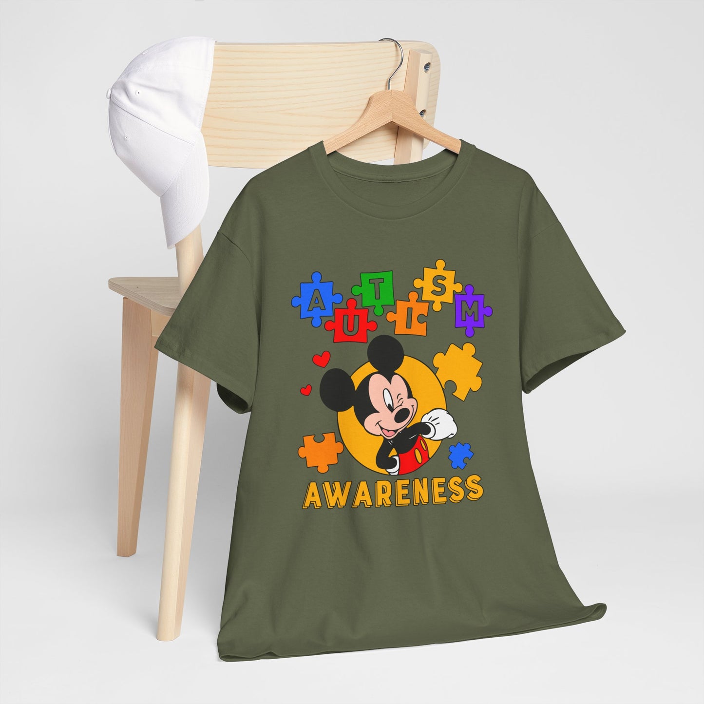 Autism Awareness Puzzle Tee — Cute Character Design