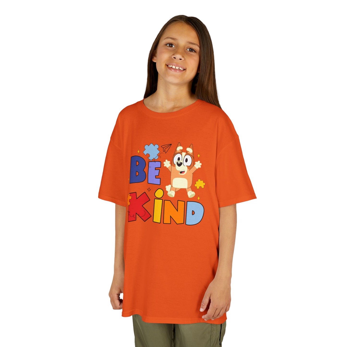 Kids Autism Awareness T-Shirt — Colorful Puzzle Heart Design