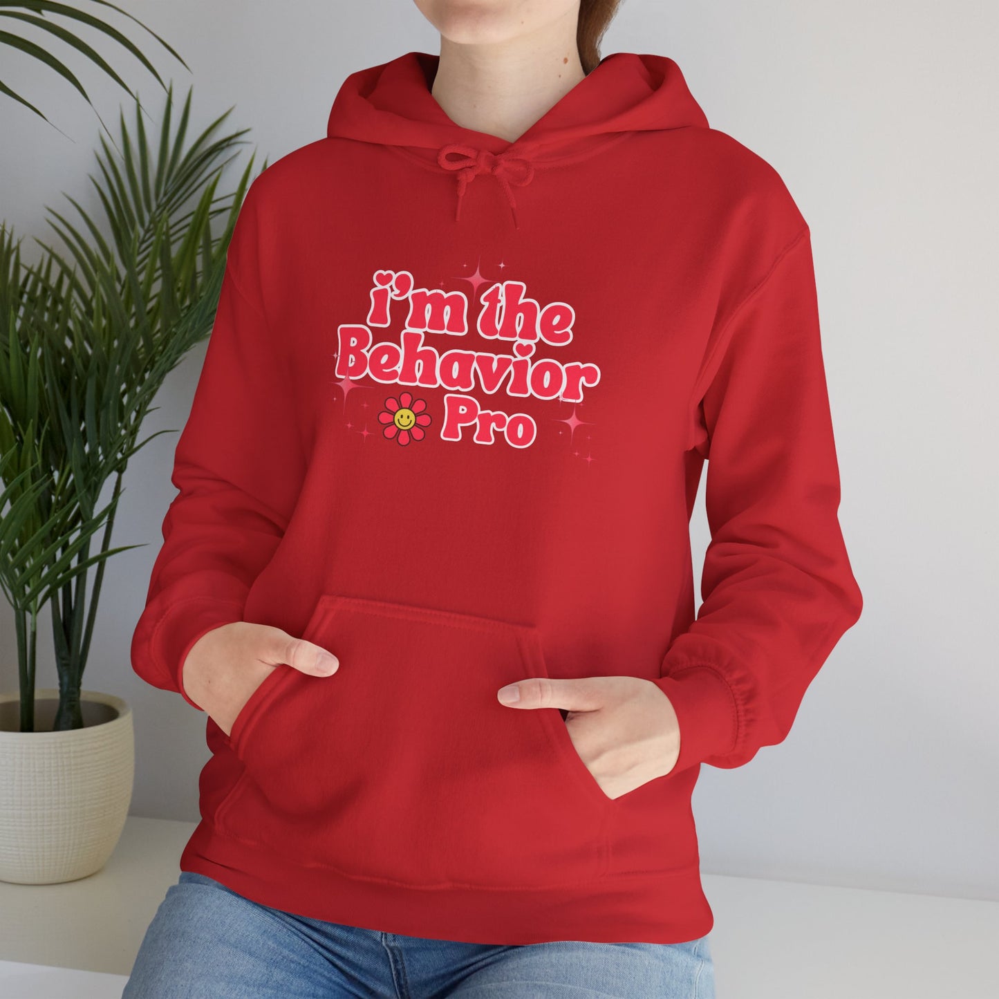 Behavior Pro Hoodie — Retro Flower "I'm the Behavior Pro"