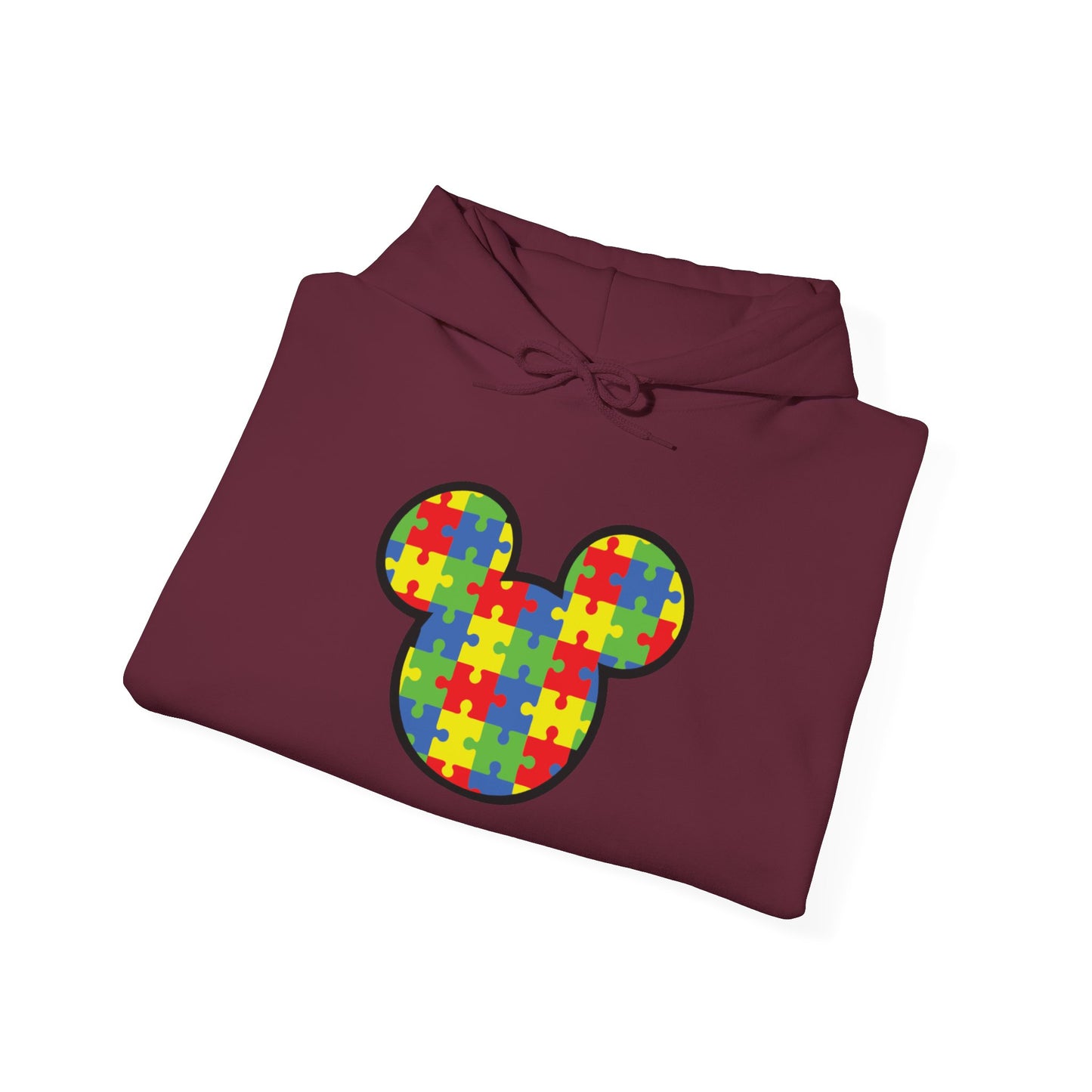 Colorful Puzzle Mickey Hoodie - Unisex Heavy Blend®